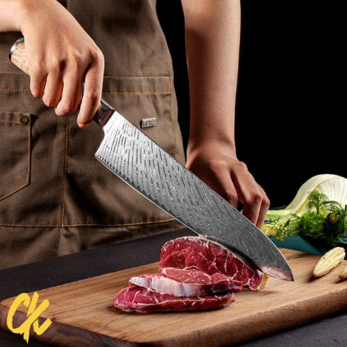 couteau-en-damas-tranchant